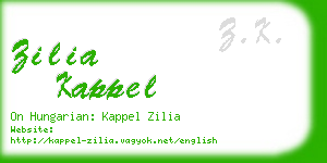 zilia kappel business card
